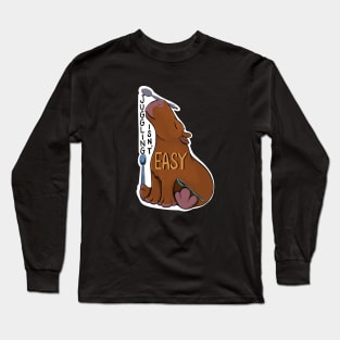 Capybara Spoon Juggling Isn't Easy Long Sleeve T-Shirt